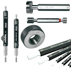 Limit thread plug gauges and thread ring gauges