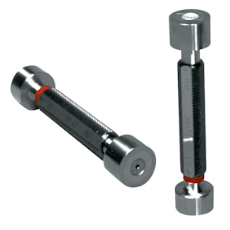 Limit plug gauges made of tungsten carbide with GO and NO-GO side. ISO Tolerance A-ZC quality 6-13 according to DIN 2245. More on request.