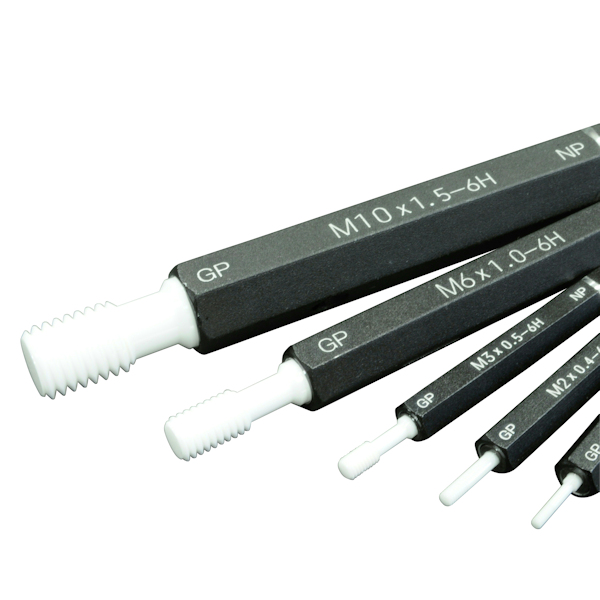 Limit Thread gauge plug, ceramic for ISO metric thread, Tolerance: 6H, Size: M 8 x 1,25