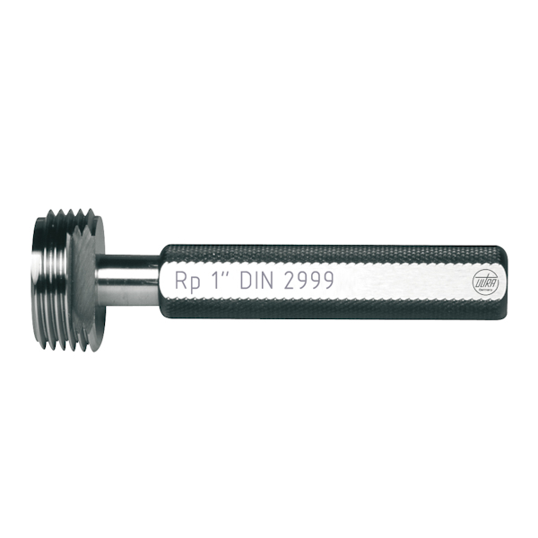 Limit thread plug gauge for Withworth pipe thread tapered, Tolerance: Rp, Size: 2''