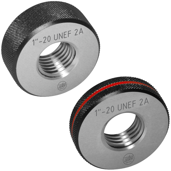 Thread ring gauge for American extra fine threads, Tolerance: 2A, Size: 11/16''-24 UNEF