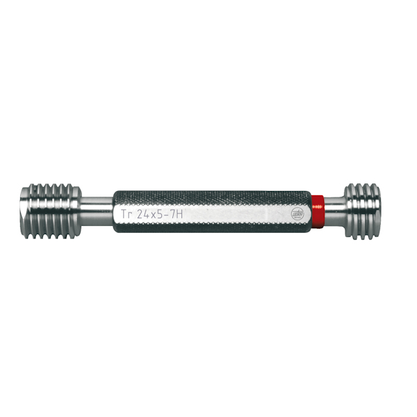 Limit thread plug gauge for metric ISO trapezoidal threads, Tolerance: 7H, Size: Tr 24 x 5